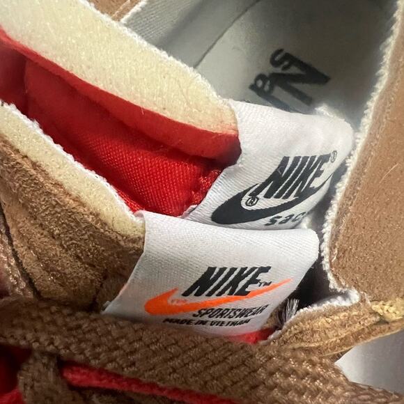NIKE SACAI BLAZER LOW BRITISH TAN DD1877-200 SNEAKER SIZE‎ 12 - Picture 4 of 9